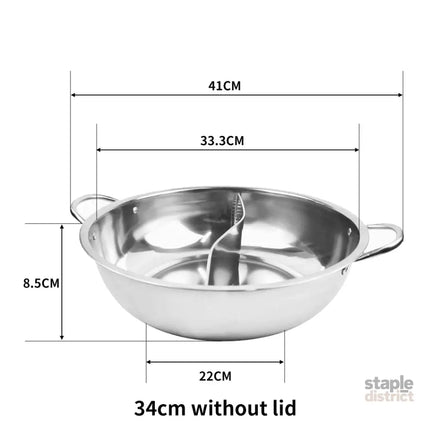 TOQUE 34cm Stainless Steel Twin Mandarin-2018816643723038722