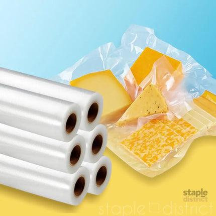 TOQUE 4 Rolls Vacuum Food Sealer Seal Large-2006733304040132614