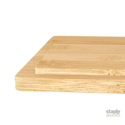 Toque 8 Pcs Natural Bamboo Placemat Coaster Storage Dish-2029387307206971396