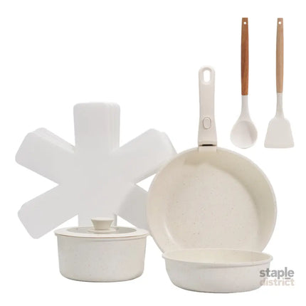 Toque 9-Piece Non Stick Cookware Set Kitchen Fry Pan-2050056750975029249