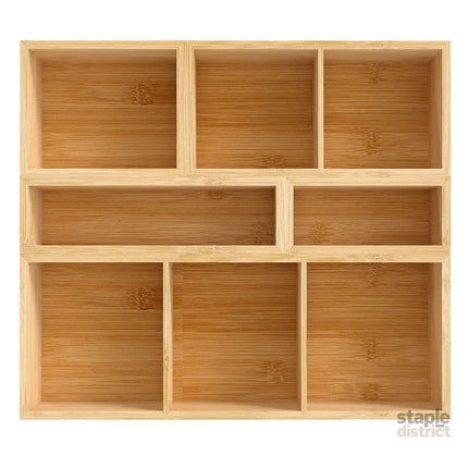 Toque Bamboo Drawer Organizer Multi-Use Storage Box-2029387215821475841