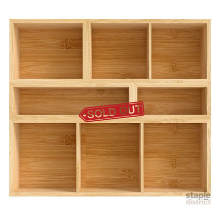 Toque Bamboo Drawer Organizer Multi-Use Storage Box-2029387215821475841