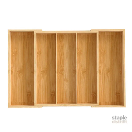 Toque Bamboo Expandable Kitchen Drawer Organizer Storage-2006732763281100801