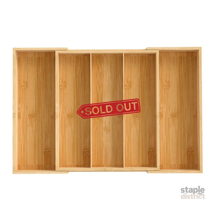 Toque Bamboo Expandable Kitchen Drawer Organizer Storage-2006732763281100801