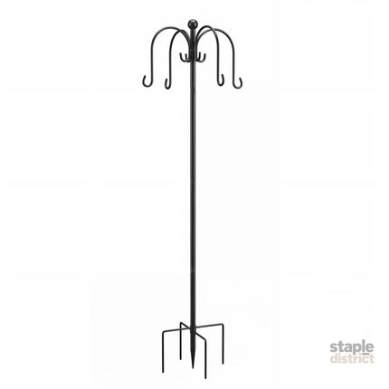 Toque Bird Feeder Pole Station Hanging Stand Adjustable 8 Hooks Outdoor 224cm-2061251870785146880