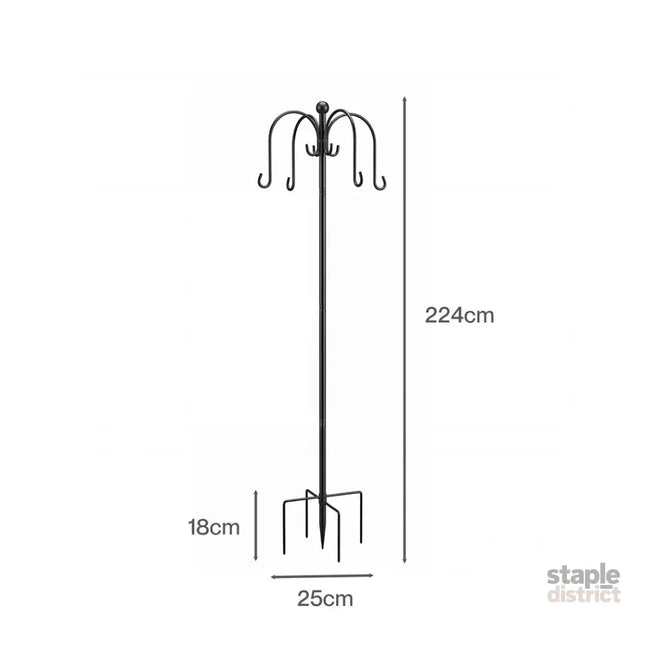 Toque Bird Feeder Pole Station Hanging Stand Adjustable 8 Hooks Outdoor 224cm-2061251870785146882