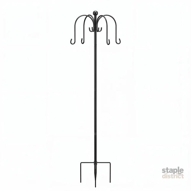 Toque Bird Feeder Pole Station Hanging Stand Adjustable 8 Hooks Outdoor 224cm-2061251870785146881