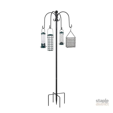 Toque Bird Feeder Station Hanging Stand Feeder 8 Hooks 4 Feeders Outdoor 224cm-2061251870957113352