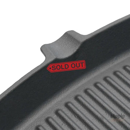 Toque Cast Iron Square Grill Pan with Spouts Cookware-2050056750186500101