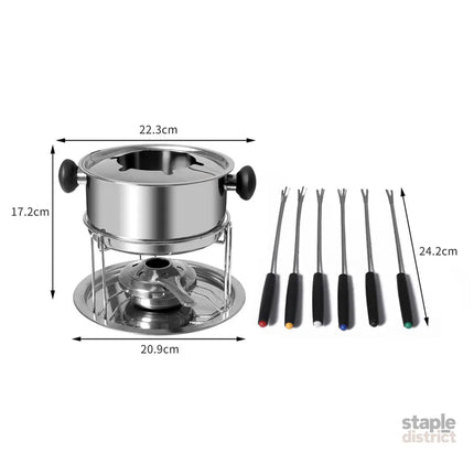 Toque Classic Fondue Set 12pcs Stainless-2006733054411935746