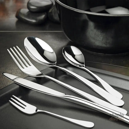 TOQUE Cutlery Set Stainless Steel 30PCS Silver-2018816666225479686