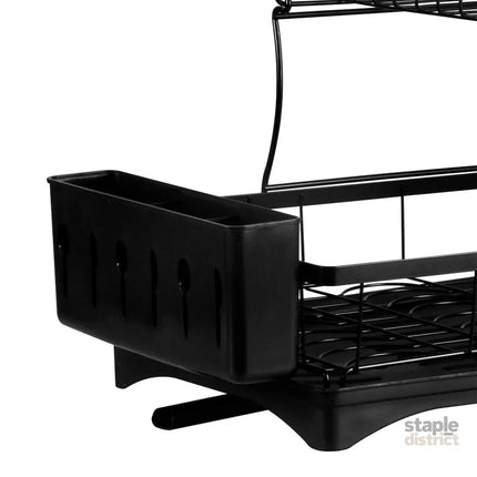 TOQUE Detachable Dish Drying Rack Cutlery Black-2018816695673688069