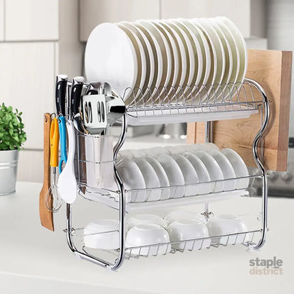 TOQUE Dish Rack Drying Drainer Cup Holder-2006733054802006023