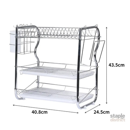 TOQUE Dish Rack Drying Drainer Cup Holder-2006733054802006018