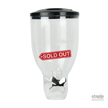 TOQUE Double Cereal Dispenser Dry Food Black-2006733302156890117