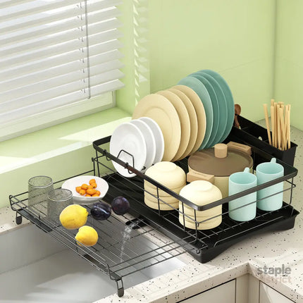 Toque Expandable Drain Drying Rack Dish Bowl Holder-2029387209609711622
