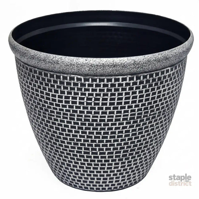 Toque Plastic Plant Pots 30cm Outdoor Garden Planter 2 Pcs With Drainage Holes-2050059017493024769