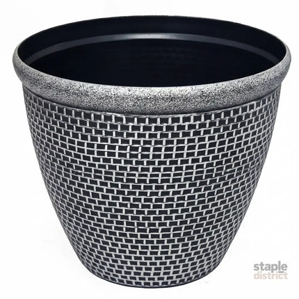 Toque Plastic Plant Pots 36cm Outdoor Garden Planter 2 Pcs With Drainage Holes-2050059017677574145