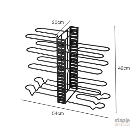Toque Pot Rack Organizer 8 Tier Adjustable Pan Holder Kitchen Storage Shelves-2050059014796087298