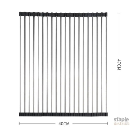 TOQUE Stainless Steel Dish Drying Rack-2006733058392330242