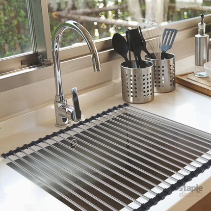 TOQUE Stainless Steel Dish Drying Rack-2006733058392330247