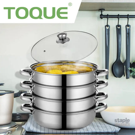TOQUE Stainless Steel Steamer Meat Vegetable-2025742037680263175