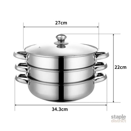 TOQUE Stainless Steel Steamer Meat Vegetable-2029387268405465090