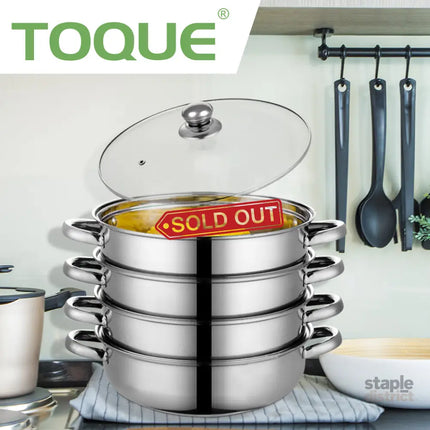 TOQUE Stainless Steel Steamer Meat Vegetable-2025742037680263175