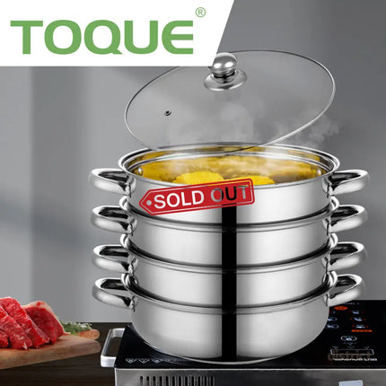 TOQUE Stainless Steel Steamer Meat Vegetable-2025742037680263174