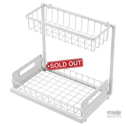 Toque Under Sink Storage Rack Kitchen Cabinet Organiser 2-Tier Shelving Home-2050059015223906312