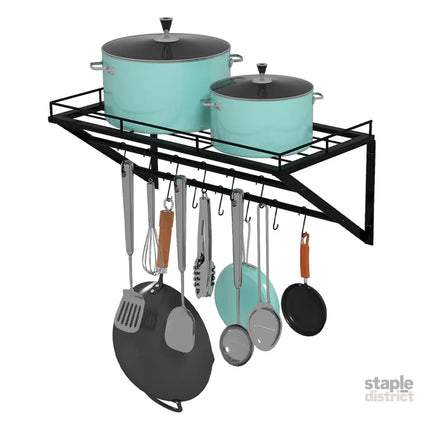 Toque Wall Mounted Pot Pan Rack Multipurpose  Holder-2050056915907645441