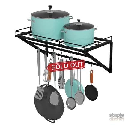Toque Wall Mounted Pot Pan Rack Multipurpose  Holder-2050056915907645448
