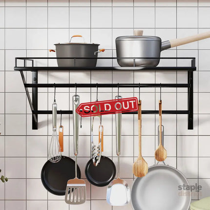 Toque Wall Mounted Pot Pan Rack Multipurpose  Holder-2050056915907645447