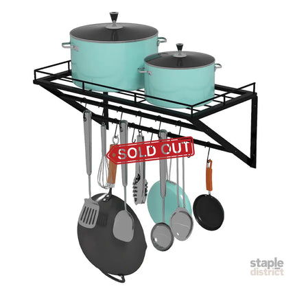Toque Wall Mounted Pot Pan Rack Multipurpose  Holder-2050056915907645441