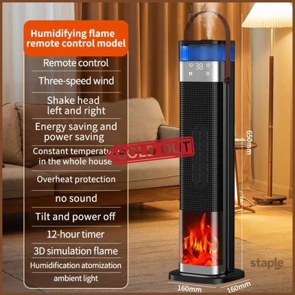 Tower Space Heater with Humidifier - Appliances > Heaters > Electric Heaters