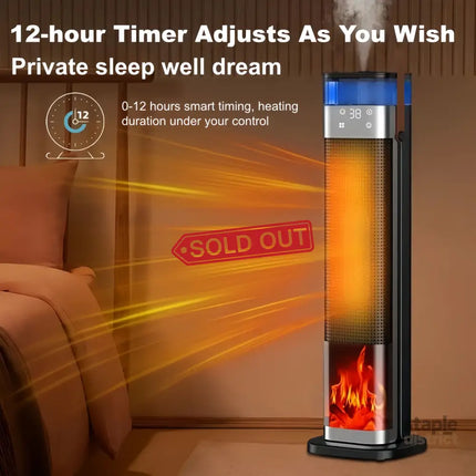 Tower Space Heater with Humidifier - Appliances > Heaters > Electric Heaters