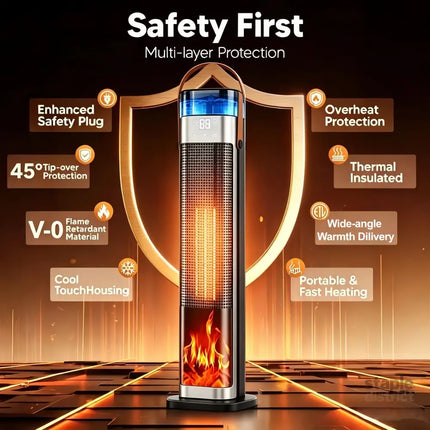 Tower Space Heater with Humidifier - Appliances > Heaters > Electric Heaters