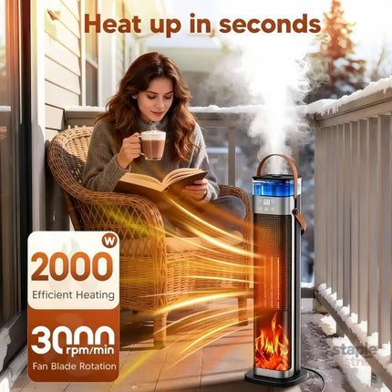 Tower Space Heater with Humidifier - Appliances > Heaters > Electric Heaters