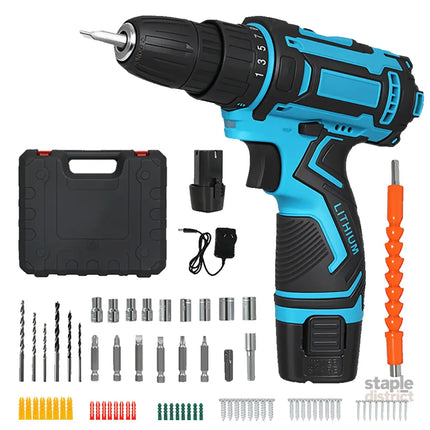 Traderight 12V Cordless Drill Kit 2.0Ah with 74pcs Set-2018816701663154184