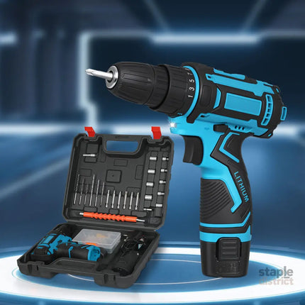 Traderight 12V Cordless Drill Kit 2.0Ah with 74pcs Set-2018816701663154183