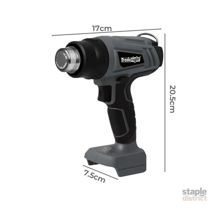Traderight 21V Heat Gun Kit 500°C Cordless 5 Nozzles-2006733387984932866