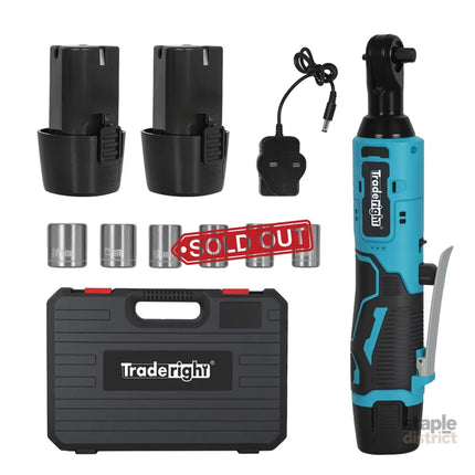 Traderight Cordless Ratchet 12V 42N.M 3/8" Drive Kit-2018816723158962184