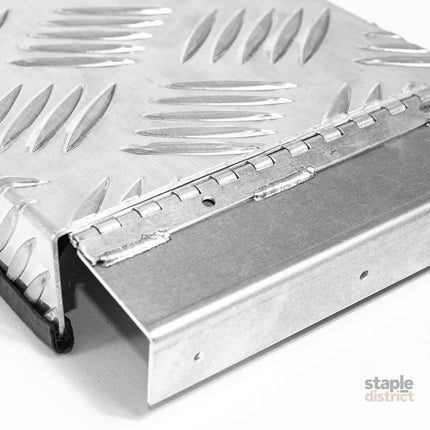 Truma Cowl Cover Silver Universal Aluminum Checker Plate External Flue Vent Spraying Console Replacement Part Fits