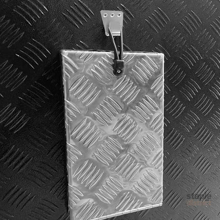 Truma Cowl Cover Silver Universal Aluminum Checker Plate External Flue Vent Spraying Console Replacement Part Fits