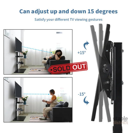 TV Stand Base Swivel Mount 32-65 inch Adjustable Height - Appliances > TV > TVs & Accessories