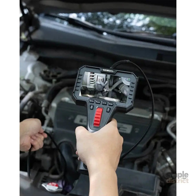 Two-Way Articulating Borescope Camera with Light 0.25in Slim Probe Industrial Endoscope Inspection Camera with Light