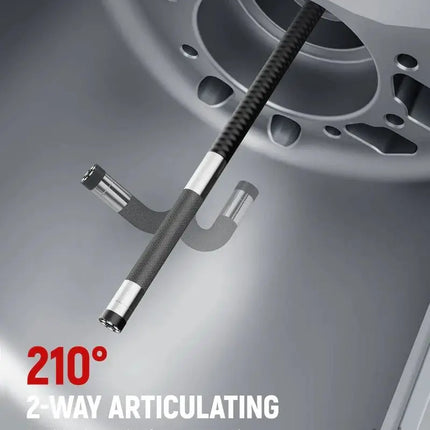 Two-Way Articulating Borescope Camera with Light 0.25in Slim Probe Industrial Endoscope Inspection Camera with Light
