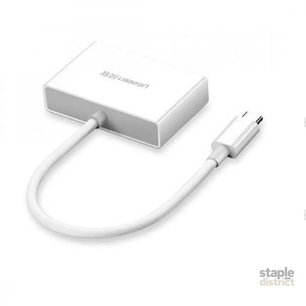 UGREEN 30843 Type-C to HDMI VGA Converter White - Appliances > TV > TVs & Accessories