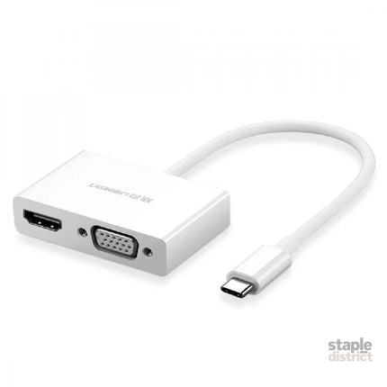 UGREEN 30843 Type-C to HDMI VGA Converter White - Appliances > TV > TVs & Accessories