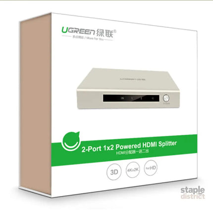 UGREEN HDMI 1 x 2 Amplifier Splitter Zinc Alloy (40276) - Appliances > TV > TVs & Accessories